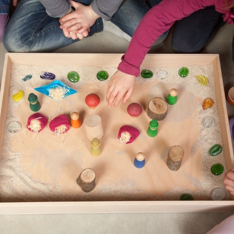 Houten speelbakken 