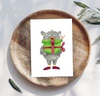 Verjaardagskaart Beer met cadeau Adams Arts