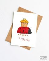 Verjaardagskaart Fijne verjaardag Lieveheersbeestje Adams Arts