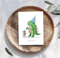 Verjaardagskaart Dino en Muis Adams Arts