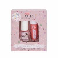 Miss Nella Lips & Tips Besties duo Set Pink Secret en Itsy Glitsy Hippo