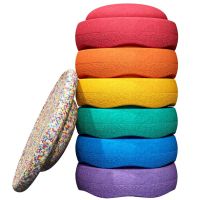 Stapelstein Regenboog Rainbow set Classic met Super Confetti balansbord