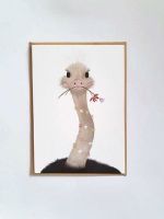 Kaart Struisvogel van Getekenddoorzusje