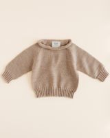 Hvid Sweater Georgette Sand