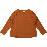 Shirt Julot Rib Waffle Leather Brown Riffle Amsterdam