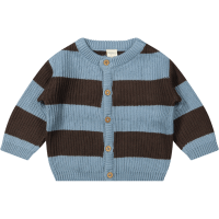 Vest Nero Knit Stripe Ashley Blue Chocolate Brown