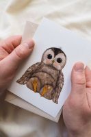 Kaart Twany Owl van Getekenddoorzusje