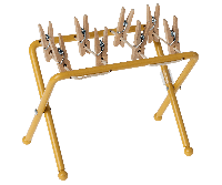 Droogrek met knijpers van Maileg