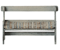 Maileg vintage houten bankje off-white