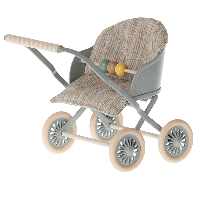 Maileg Kinderwagen blauw