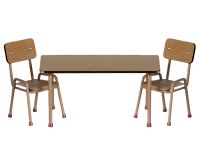 Maileg tafel en stoel set Dark Powder