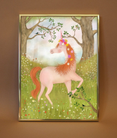 Poster Unicorn van Getekenddoorzusje