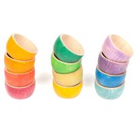 Grapat Houten Bakjes 12 stuks