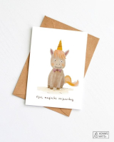 Fijne magische verjaardag Unicorn Adams Art