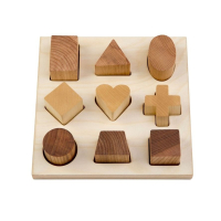 Naturel houten vormenpuzzel Wooden Story