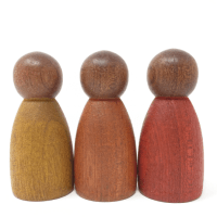 Drie houten Nins Donker Warm