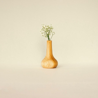 Houten vaasje met glas Nr. 01 Wooden Story