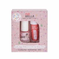 Miss Nella Lips & Tips Besties duo Set Pink Secret en Itsy Glitsy Hippo