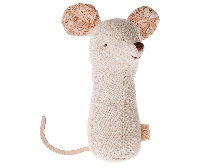 Maileg rammelaar muis wit