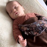 Warmtemaantje katoen Vintage Flowers Brown