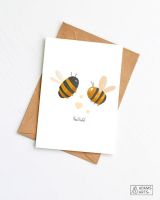 Wenskaart Veel liefs Bijen Adams Arts