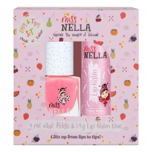 Miss Nella Lips & Tips duo Set Honey Bunny en Cheeky Bunny