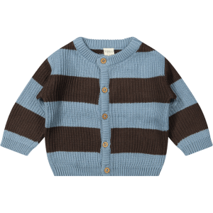Vest Nero Knit Stripe Ashley Blue Chocolate Brown