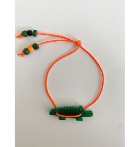 ByMelo armband Krokodil Oranje
