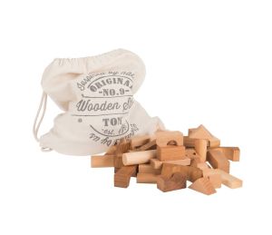 Wooden Story Houten Blokken Naturel 100 stuks