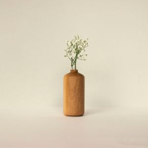 Houten vaasje met glas Nr. 03 Wooden Story