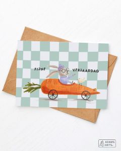 Verjaardagskaart Feest Luiaard Adams Art