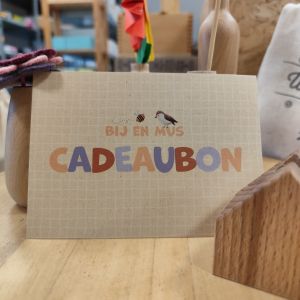 Cadeaubon Bij en Mus kadobon
