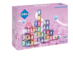 Coblo knikkerbaan Pastel 100 stuks