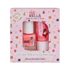 Miss Nella Lips & Tips duo Set Butter Cheeks en Peach Slushie
