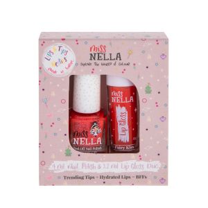 Miss Nella Lips & Tips Besties duo Set Fairy Kiss en Croco-Dazzle
