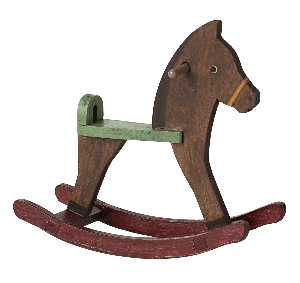 Maileg hobbelpaard donkerbruin