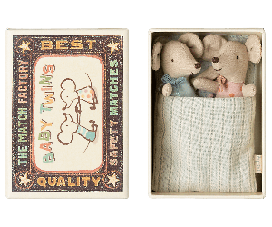 Baby Tweeling Maileg in luciferdoosje