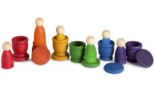 Grapat Nins, potjes en munten van hout