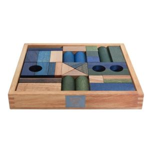 Wooden Story Houten Blokken in bak XL Cold 30 stuks