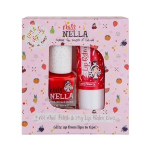 Miss Nella Lips & Tips duo Set Luvvy Wuvvy en Strawberry 'n Cream