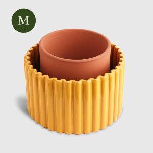 Pepin | Paula (maat M)  Mosterdgeel zelfwaterende pot