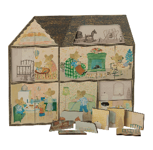 Maileg houten puzzel muizen boerderij