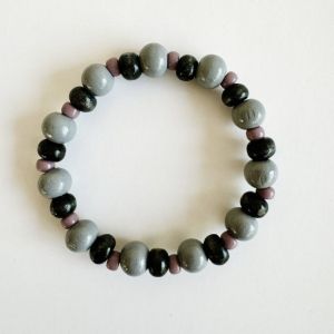 ByMelo armband grijs/paars