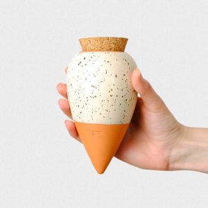 Pepin Olla Wit Gespikkeld watergeefsysteem keramiek